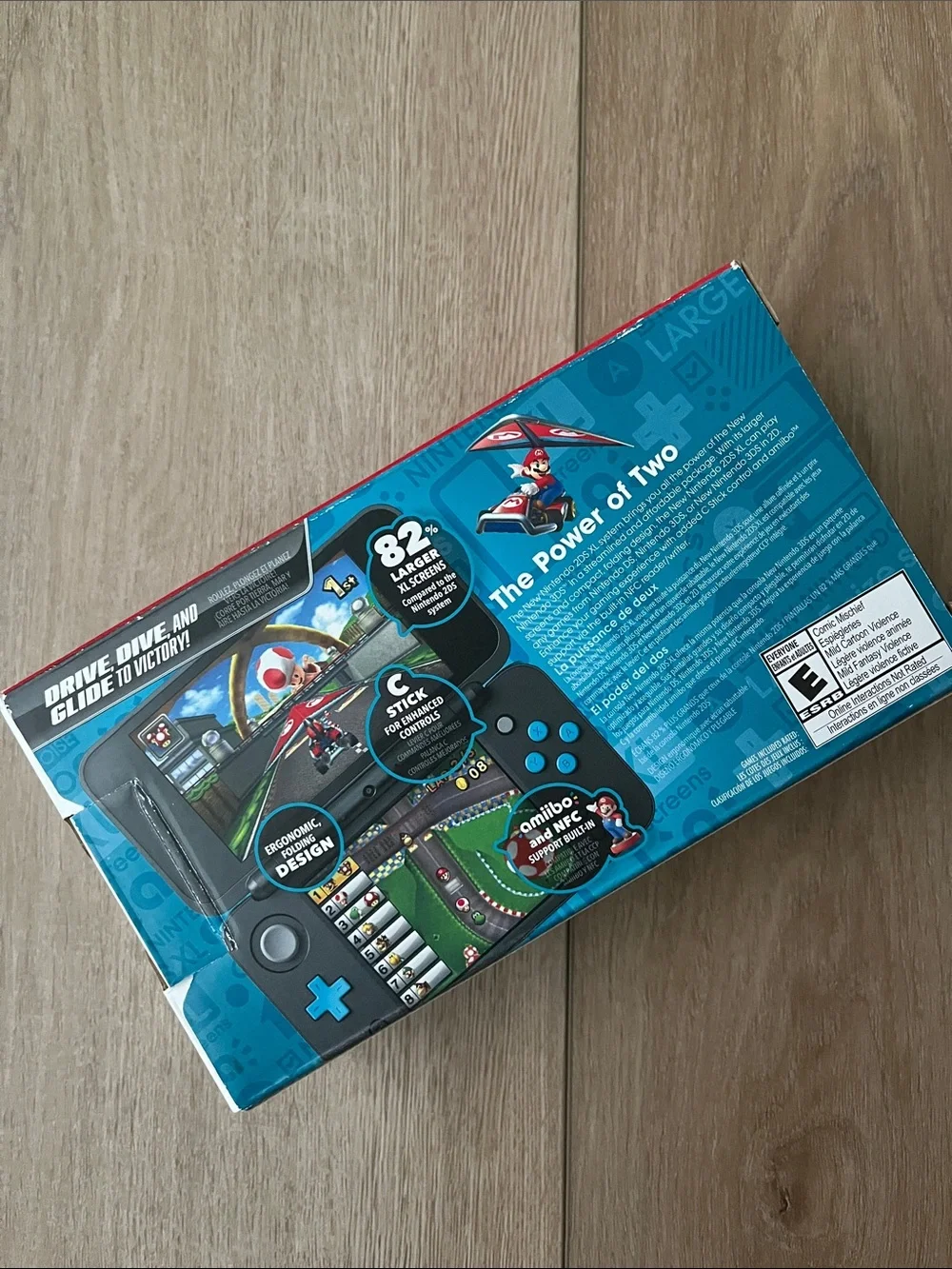 New Nintendo 2DS XL with Mario Kart 7 pre-installed